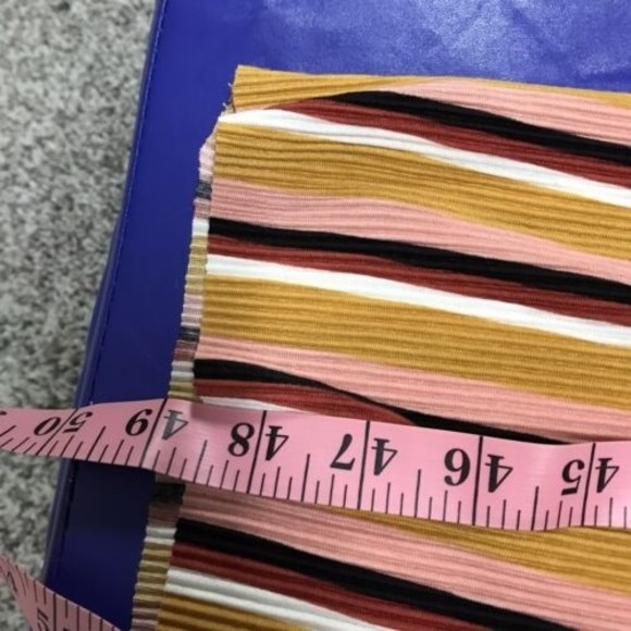 Wild Fable Size Medium Sleeveless Striped Jumpsuit Cropped Wide Legs Mod - Picture 10 of 11